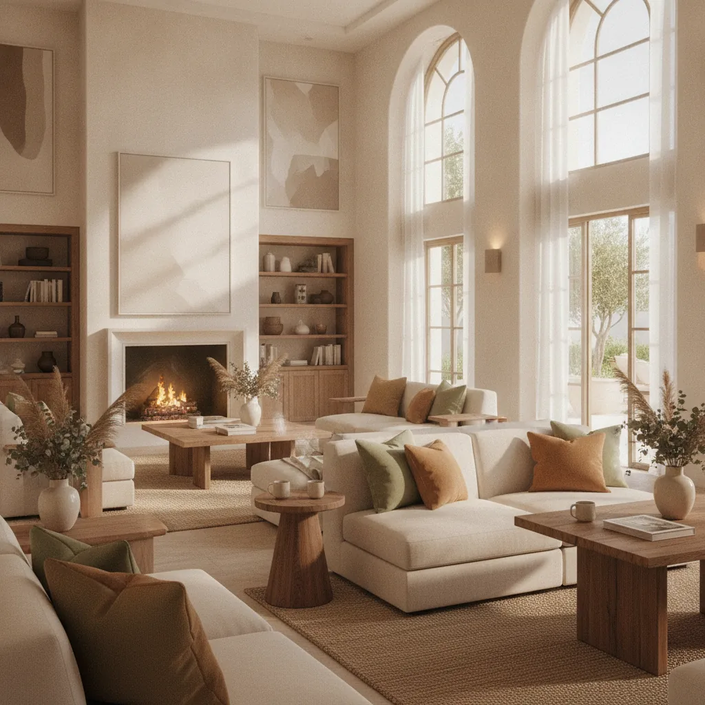 Warm, upscale hospitality aesthetic
