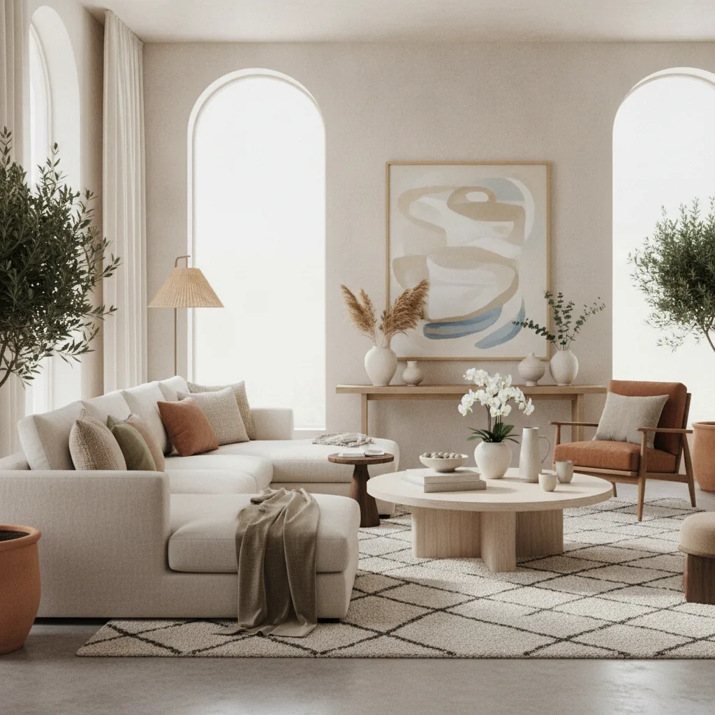 Warm, upscale hospitality aesthetic